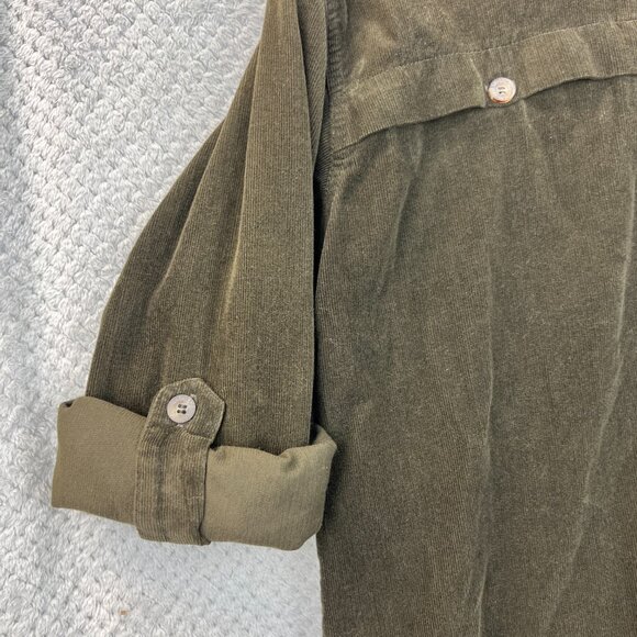 Solognac Decathlon Mens Corduroy Shirt Long Tab Sleeve Outdoor Hunting Hike Med - Picture 6 of 14